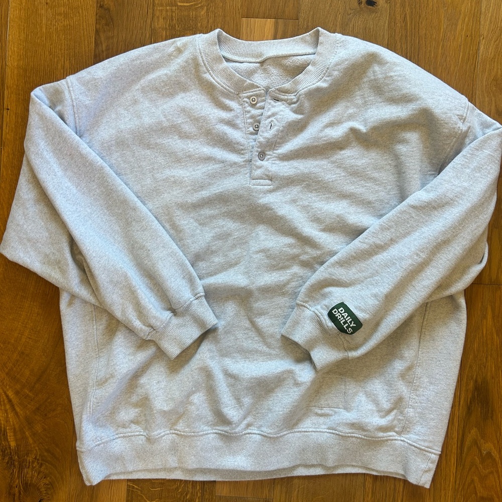 Daily Drills Gray Pullover